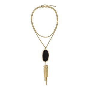 Kendra Scott Rayne Necklace - Black/Gold